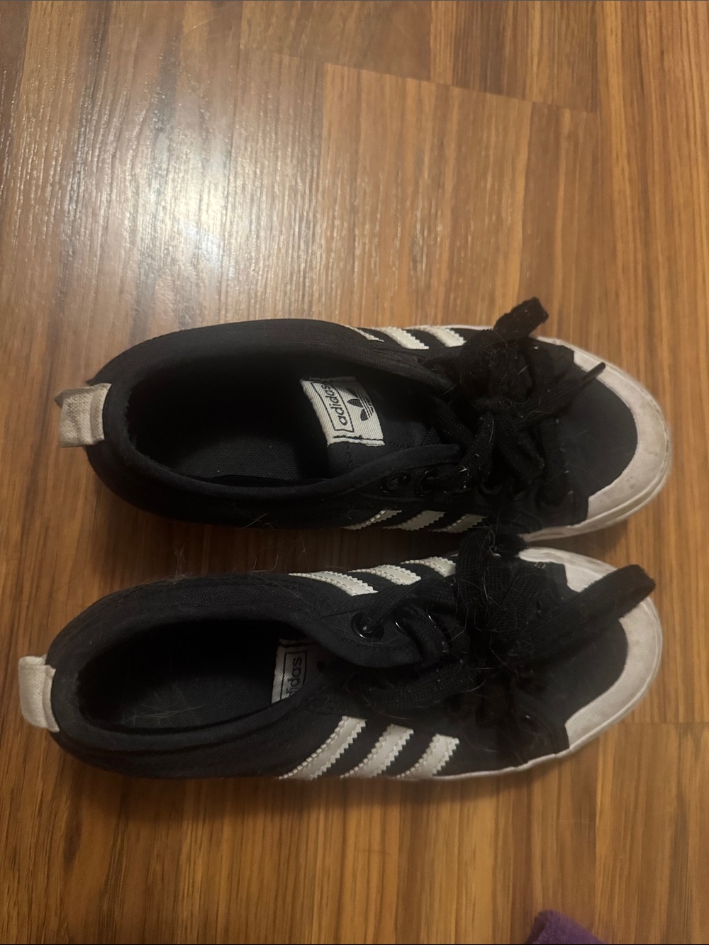 adidas Black and White platform  Low-Top Sneakers
